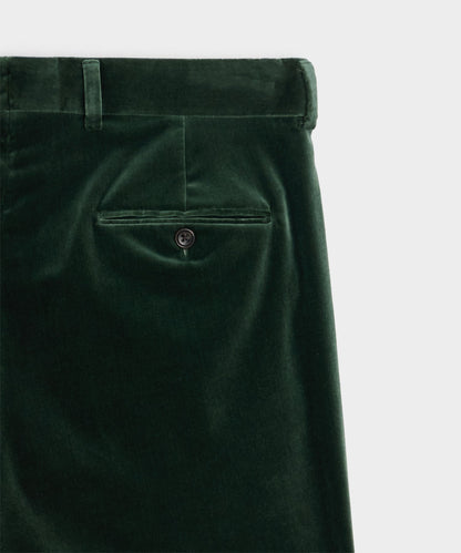 Italian Velvet Wythe Trouser - Eucalyptus