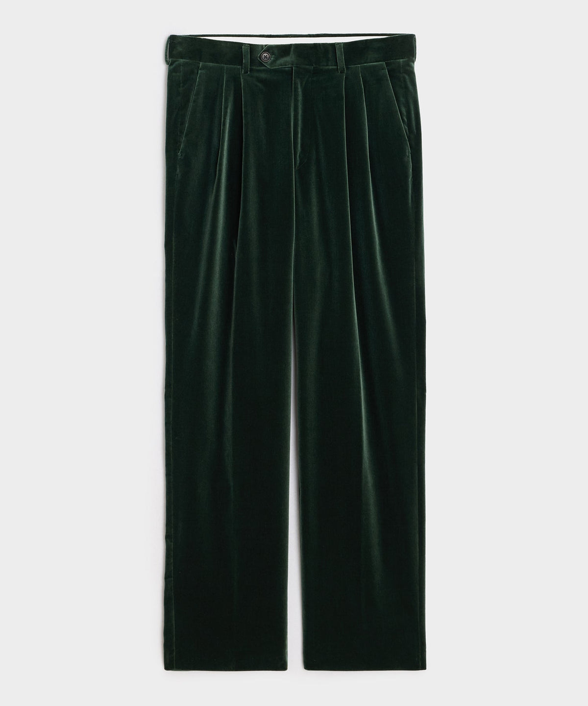 Italian Velvet Wythe Trouser - Eucalyptus