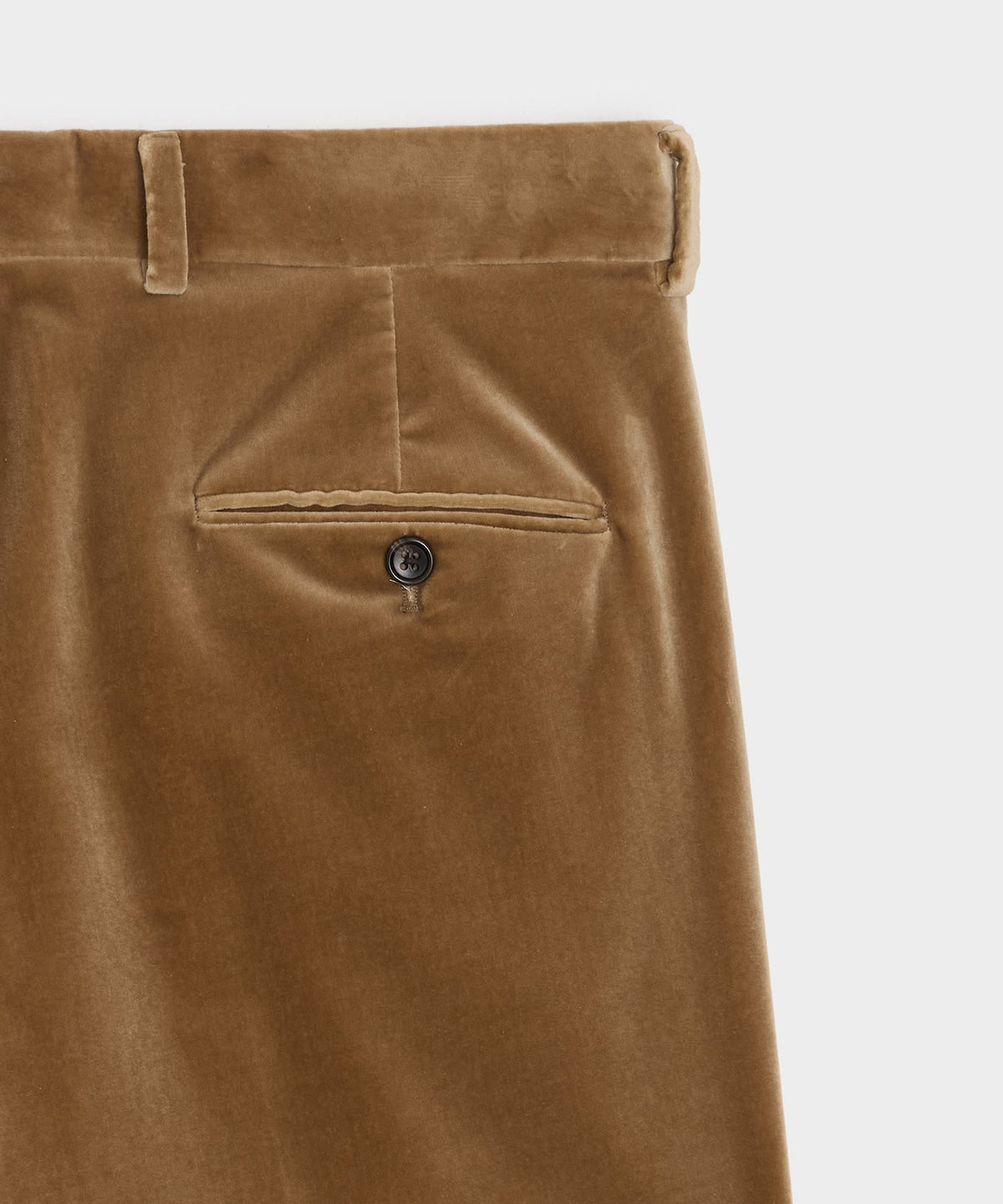Italian Velvet Wythe Trouser - Khaki