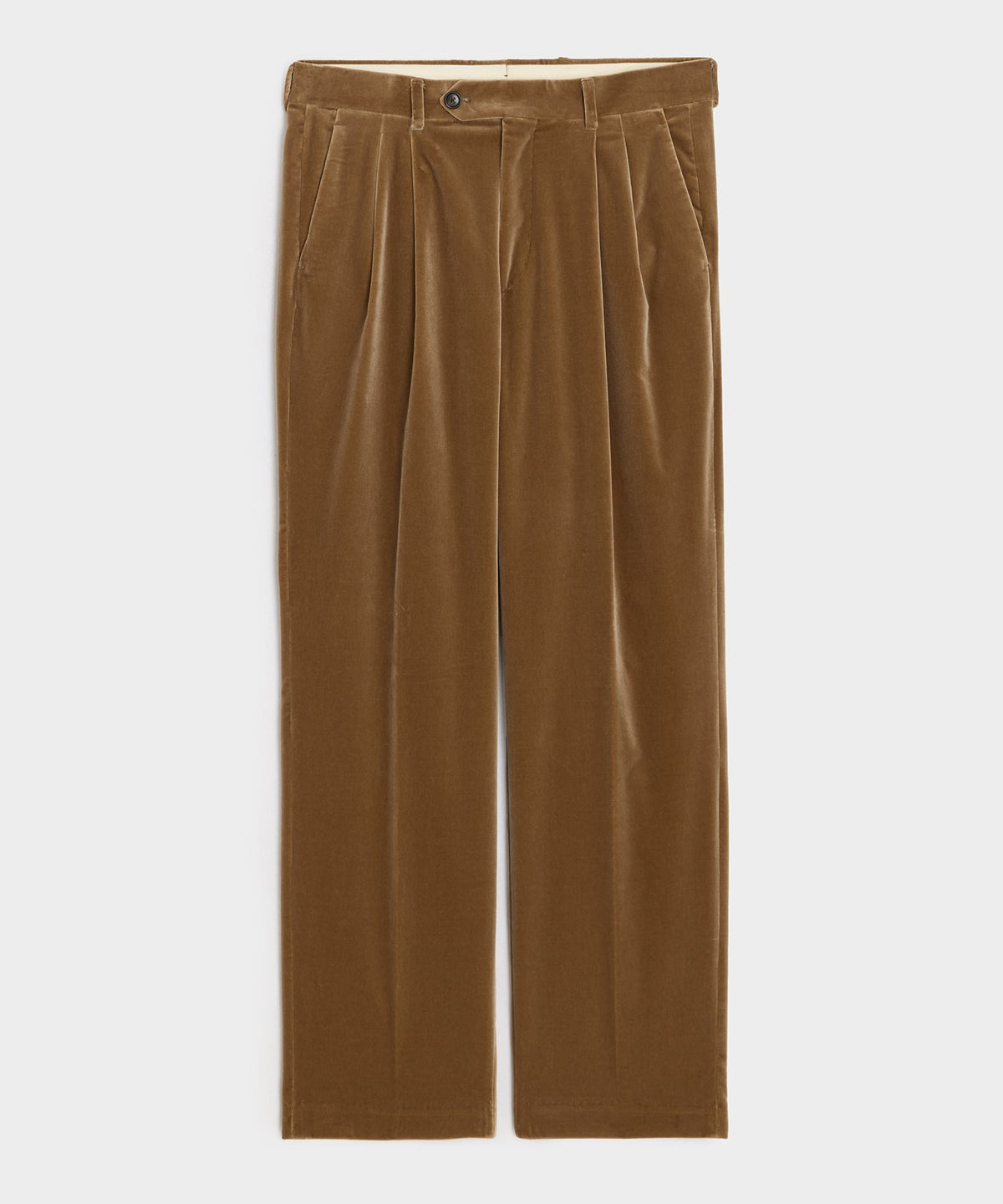 Italian Velvet Wythe Trouser - Khaki