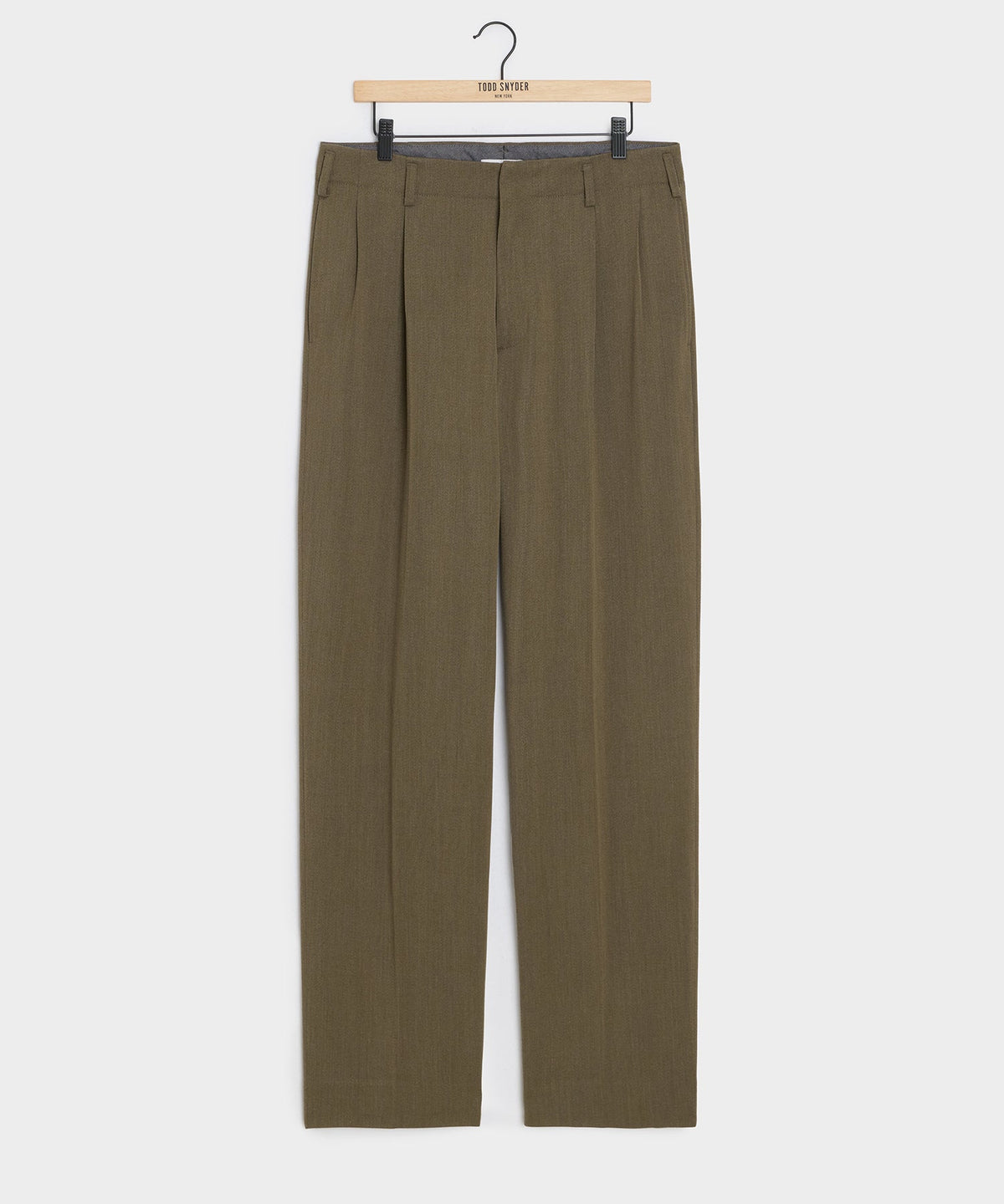 Italian Cavalry Twill Hollywood Trouser - Surplus Olive