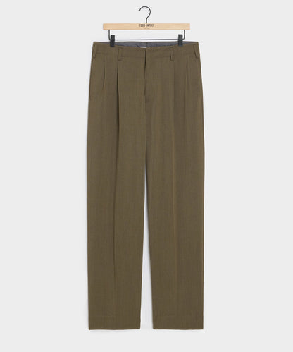 Italian Cavalry Twill Hollywood Trouser - Surplus Olive