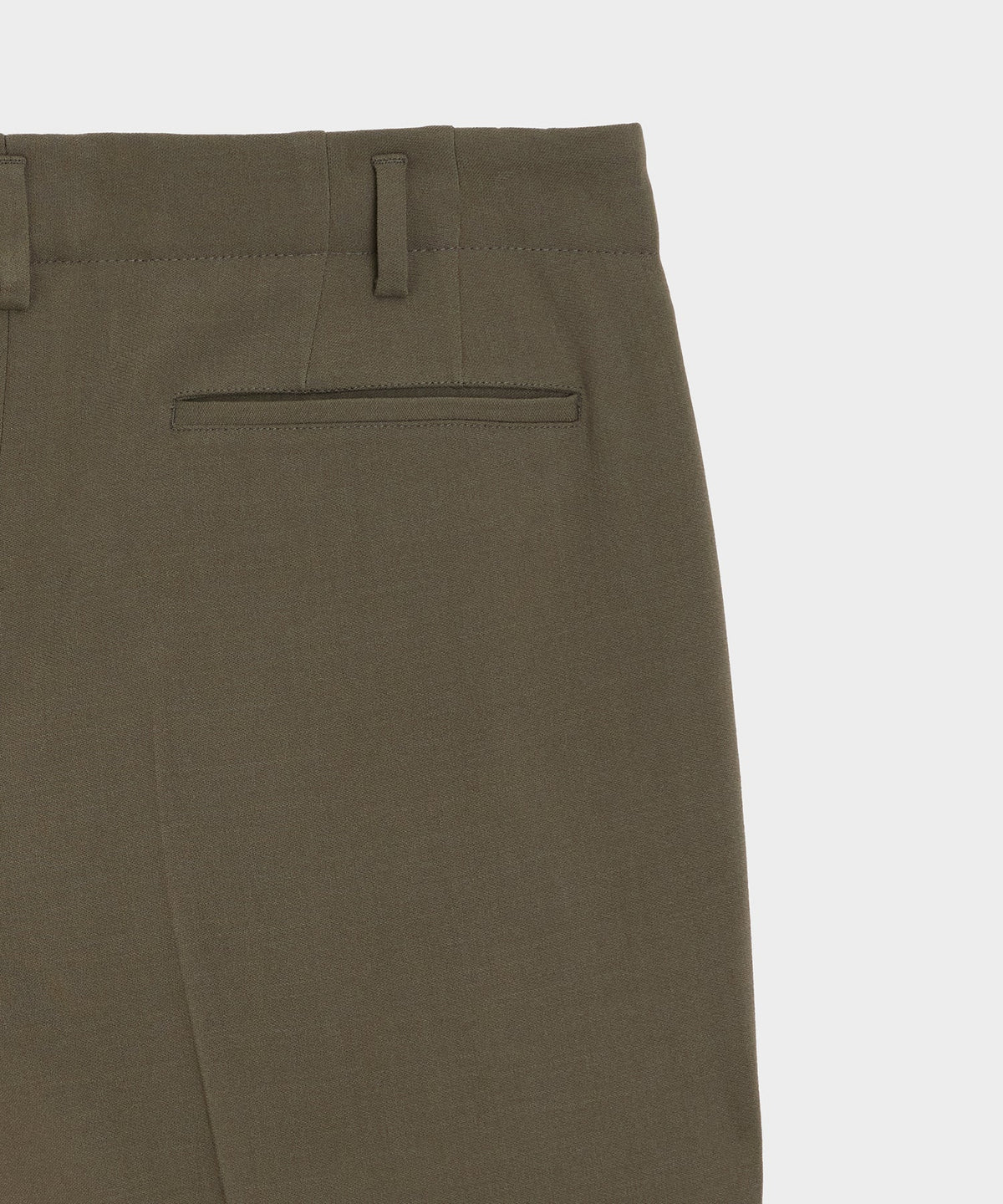 Italian Crepe Hollywood Trouser - Olive