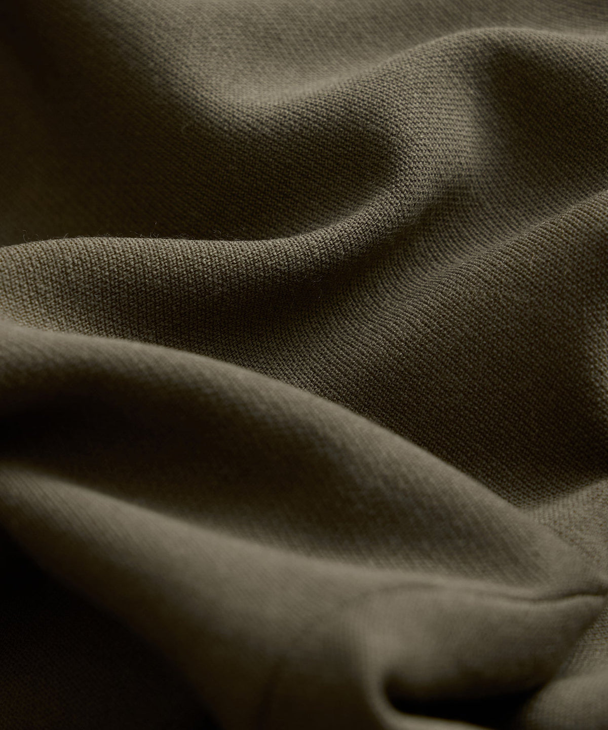Italian Crepe Hollywood Trouser - Olive