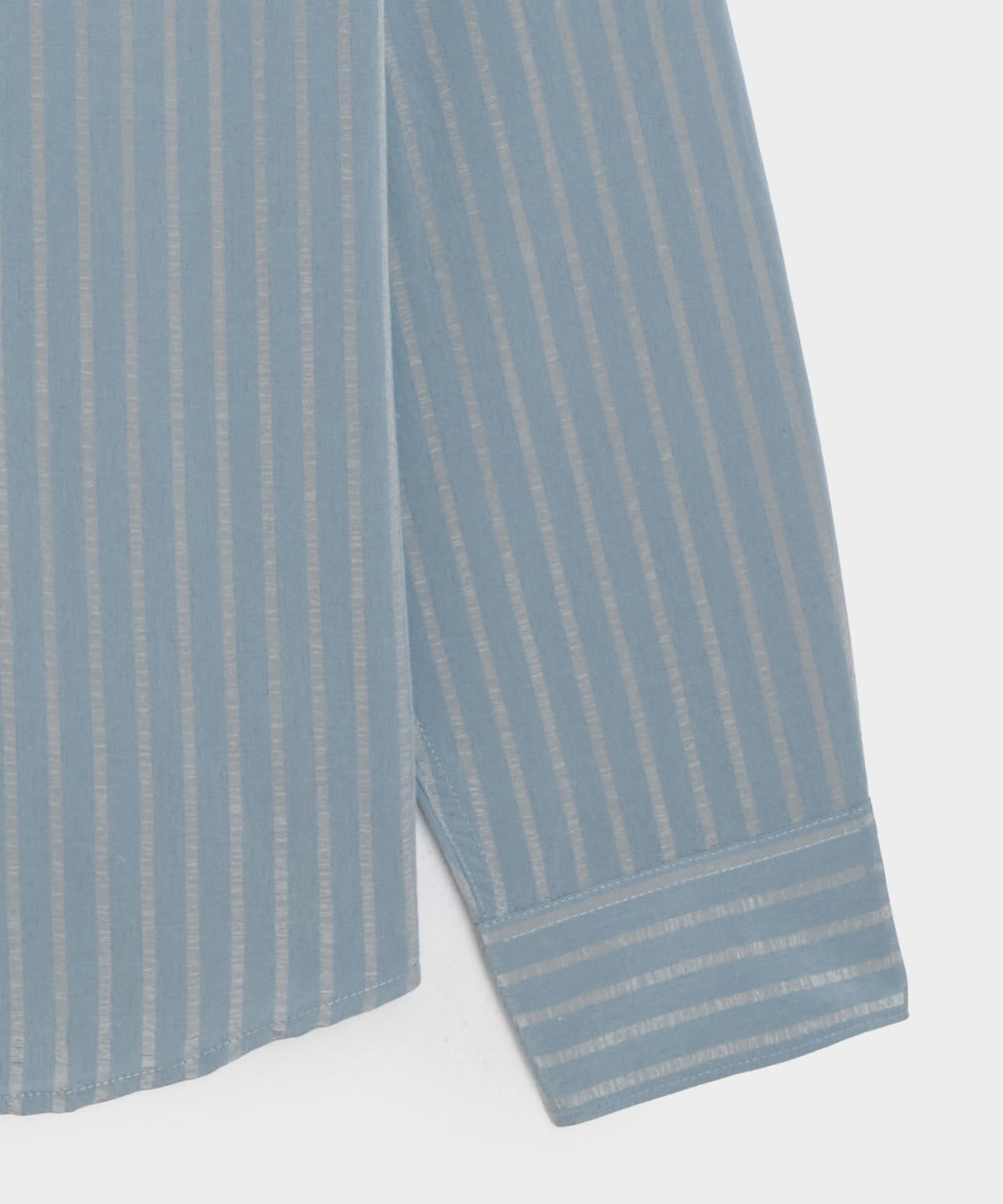 Italian Satin Big Shirt - Light Blue