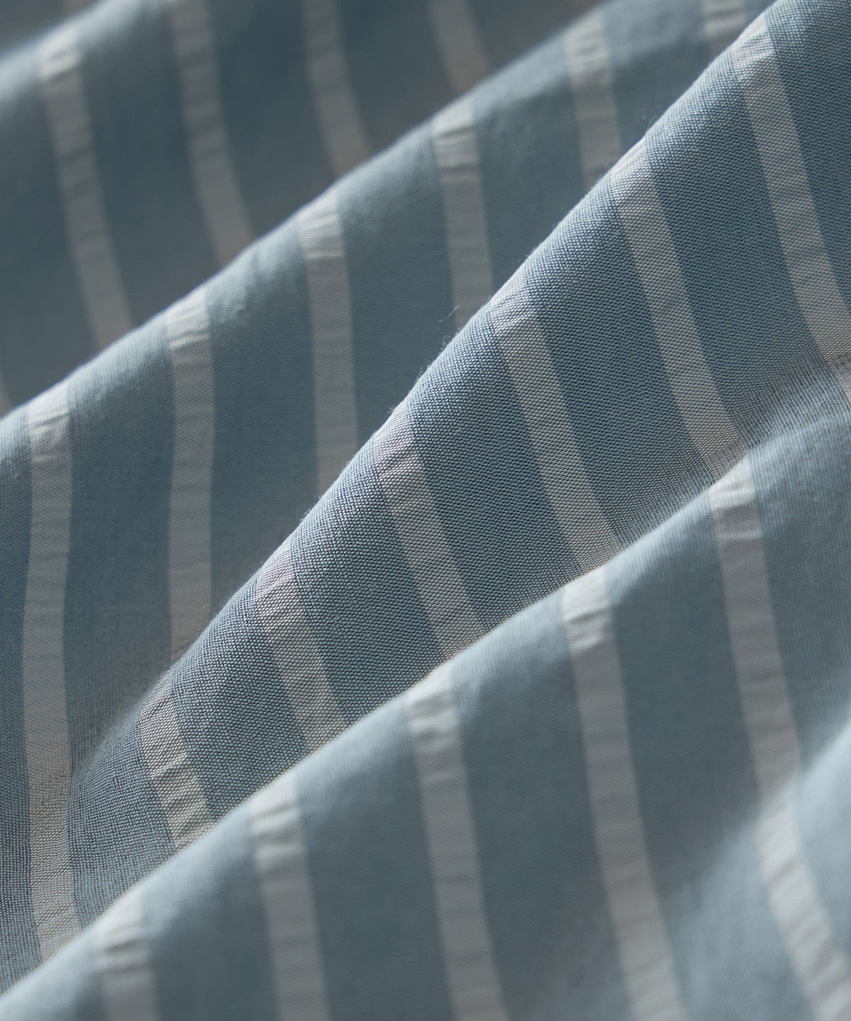 Italian Satin Big Shirt - Light Blue