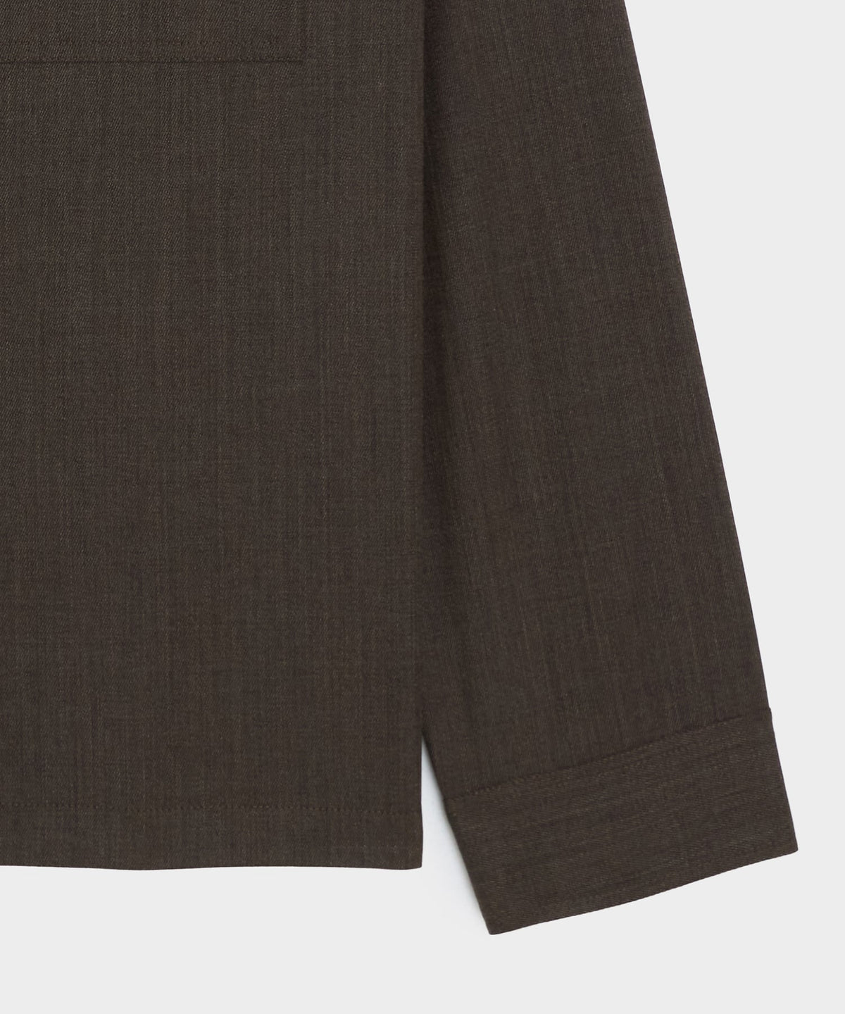 Italian Cavalry Twill Utility Shirt - Brown