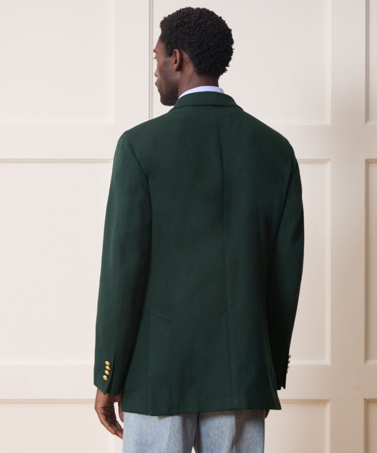 Italian Cashmere Wythe Blazer - Emerald Green