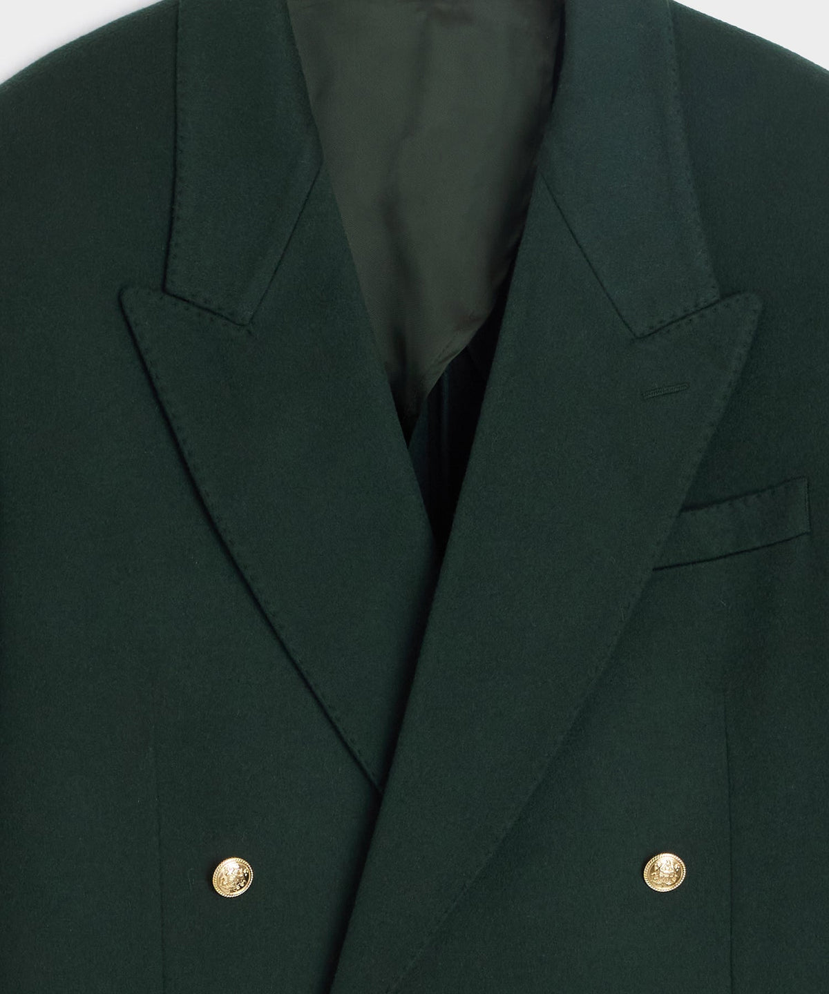 Italian Cashmere Wythe Blazer - Emerald Green