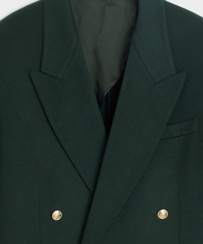 Italian Cashmere Wythe Blazer - Emerald Green