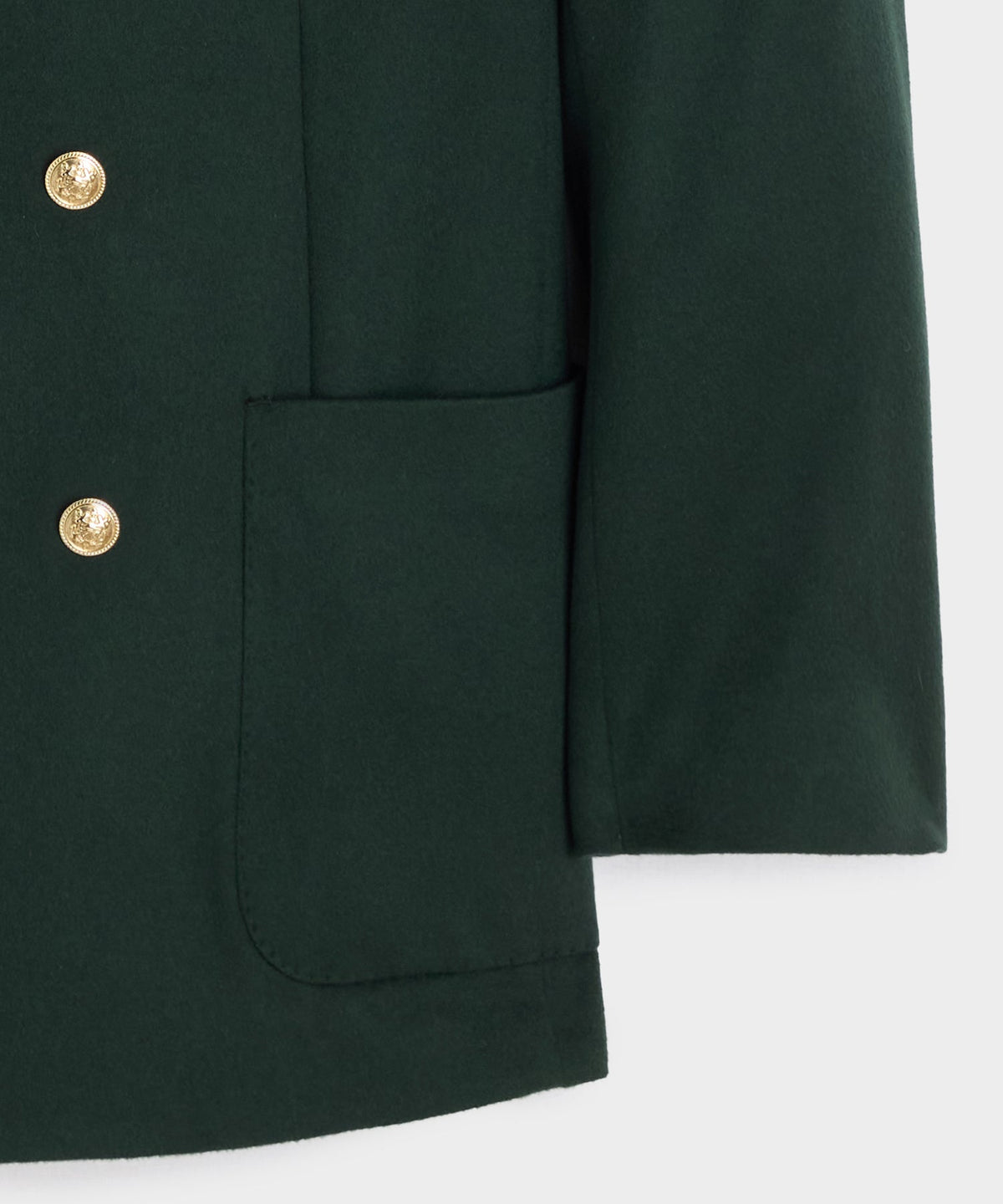 Italian Cashmere Wythe Blazer - Emerald Green