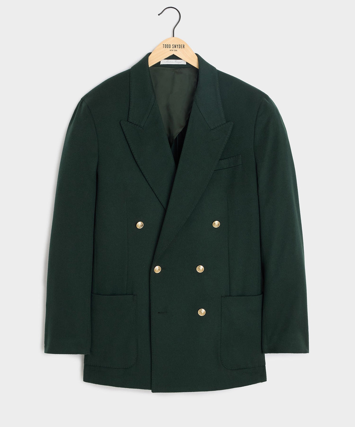 Italian Cashmere Wythe Blazer - Emerald Green