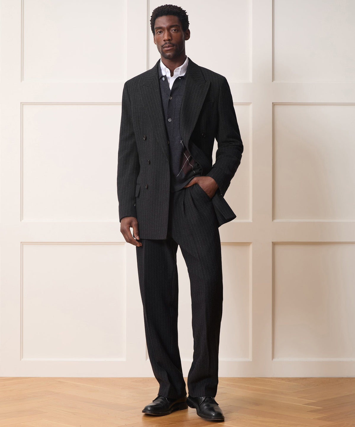Italian Wool Cashmere Wythe Jacket - Charcoal