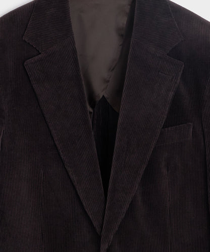 Italian Wide Wale Corduroy Wythe Jacket - Dark Brown