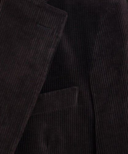 Italian Wide Wale Corduroy Wythe Jacket - Dark Brown