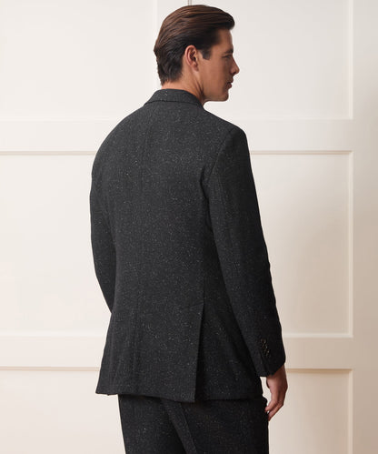 Italian Silk-Donegal Wythe Jacket - Charcoal