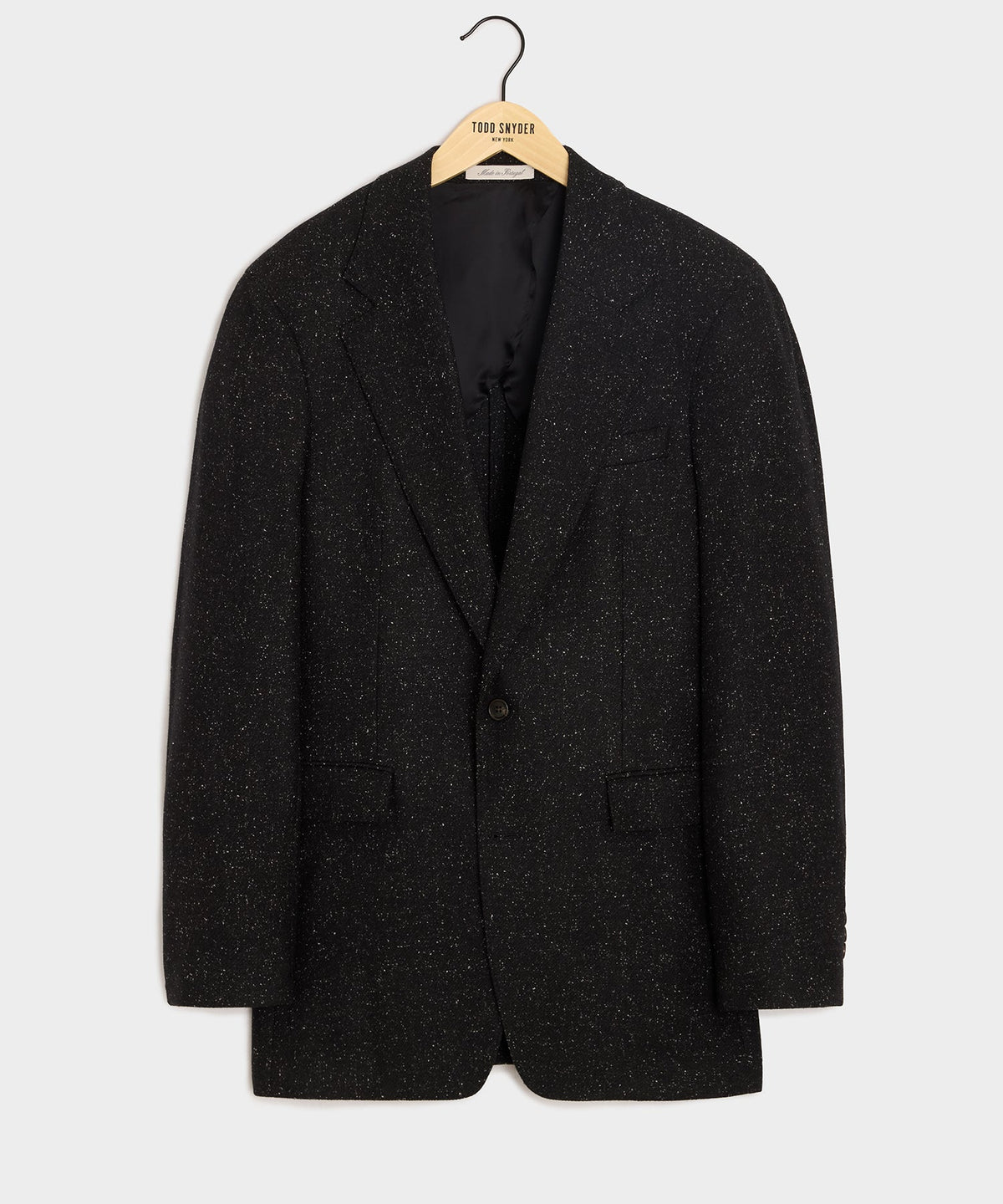 Italian Silk-Donegal Wythe Jacket - Charcoal