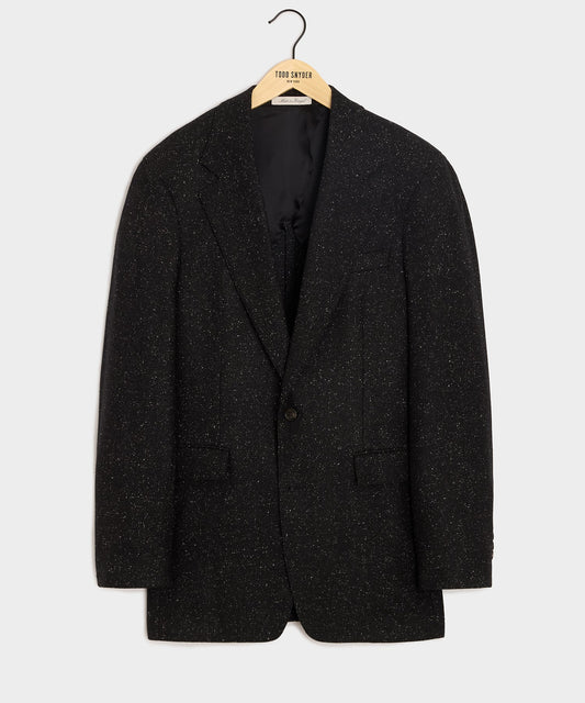 Italian Silk-Donegal Wythe Jacket - Charcoal