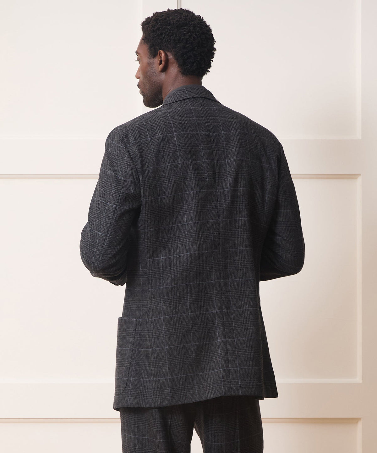 Italian Glen Plaid Wythe Jacket - Charcoal