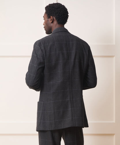 Italian Glen Plaid Wythe Jacket - Charcoal