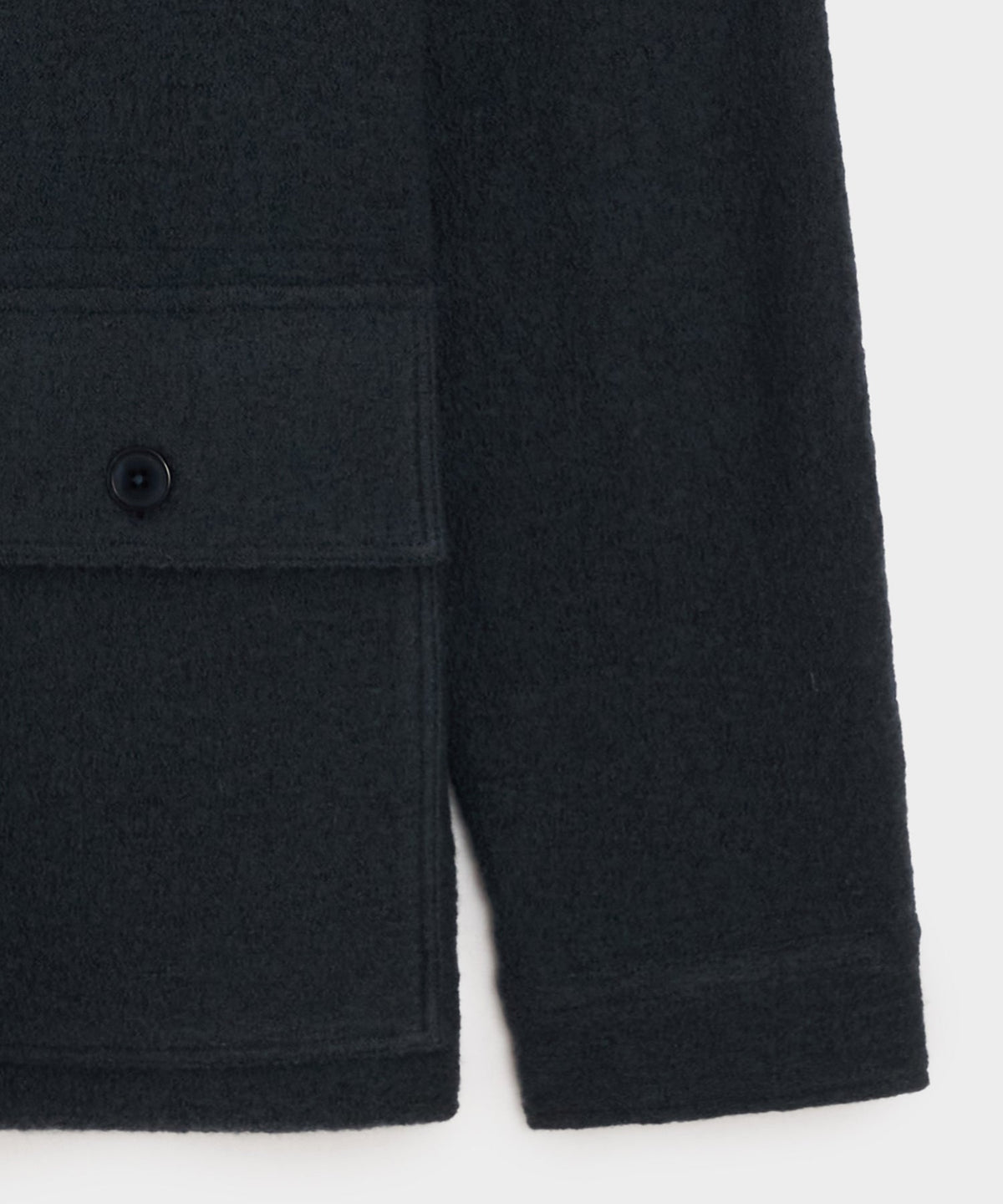 Italian Boiled Wool Field Jacket - Navy Batik
