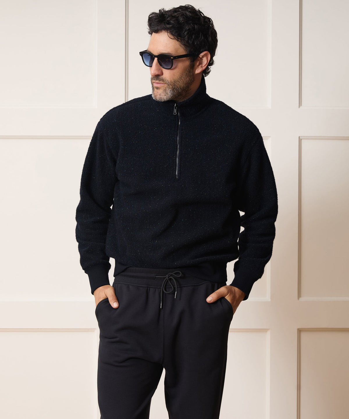 Donegal Fleece Quarter-Zip - Navy