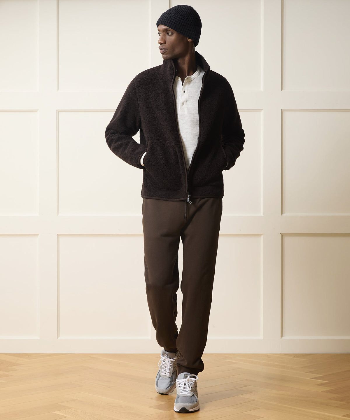 Italian Upstate Sherpa Jacket - Espresso Bean