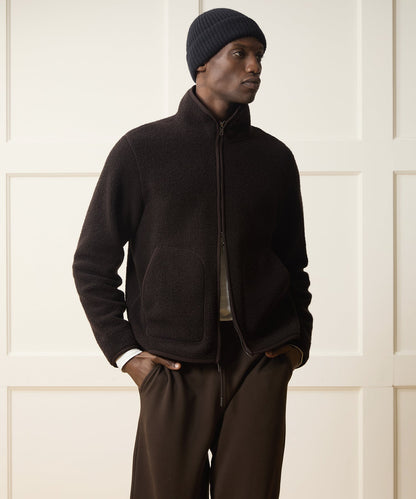 Italian Upstate Sherpa Jacket - Espresso Bean
