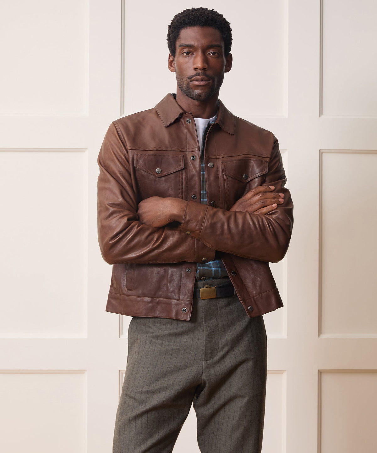 Lambskin Dylan Jacket - Pecan