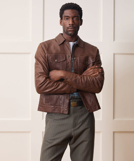 Lambskin Dylan Jacket - Pecan