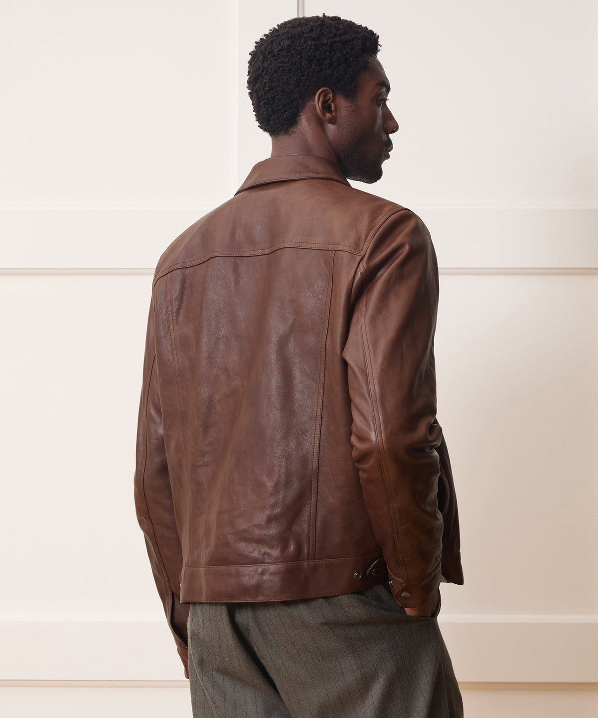 Lambskin Dylan Jacket - Pecan