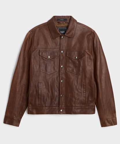 Lambskin Dylan Jacket - Pecan