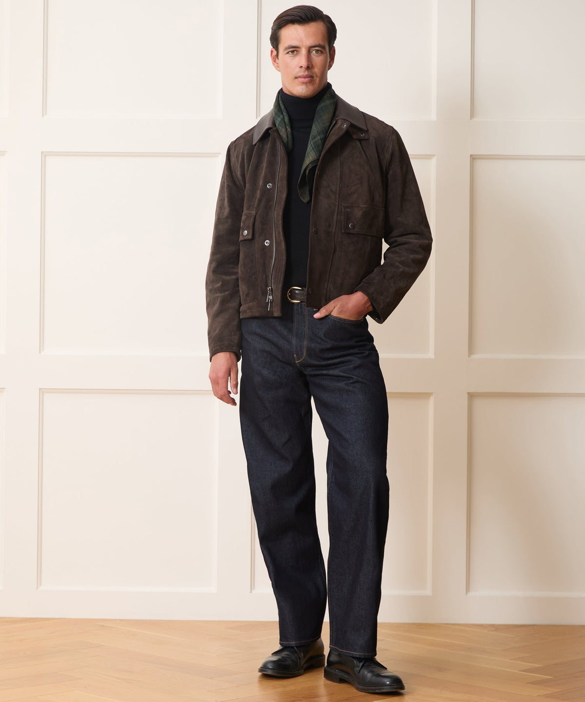 Todd Snyder x Lagavulin Suede Stable Jacket - Brown