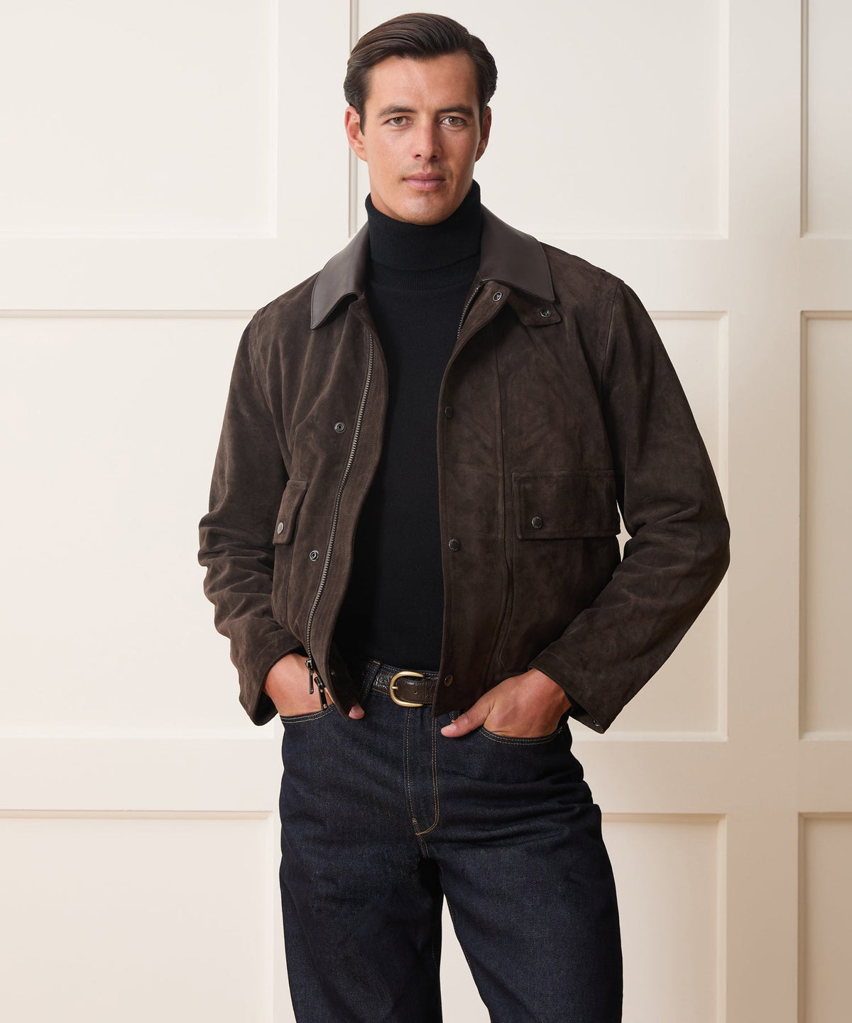 Todd Snyder x Lagavulin Suede Stable Jacket - Brown