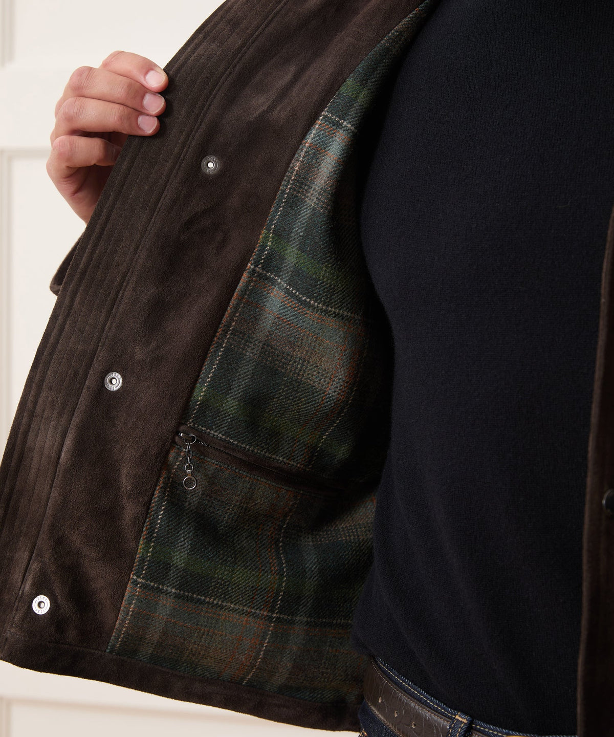 Todd Snyder x Lagavulin Suede Stable Jacket - Brown