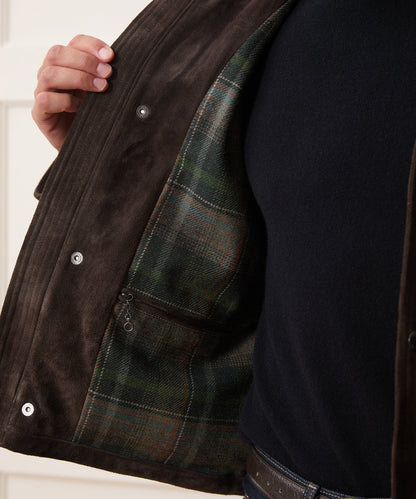 Todd Snyder x Lagavulin Suede Stable Jacket - Brown