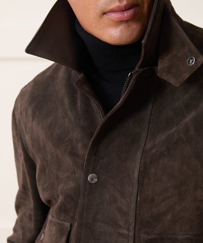 Todd Snyder x Lagavulin Suede Stable Jacket - Brown