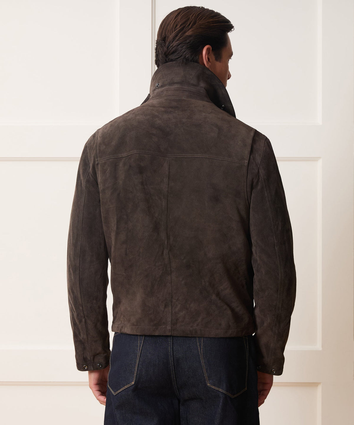 Todd Snyder x Lagavulin Suede Stable Jacket - Brown