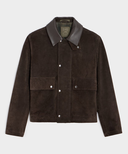 Todd Snyder x Lagavulin Suede Stable Jacket - Brown
