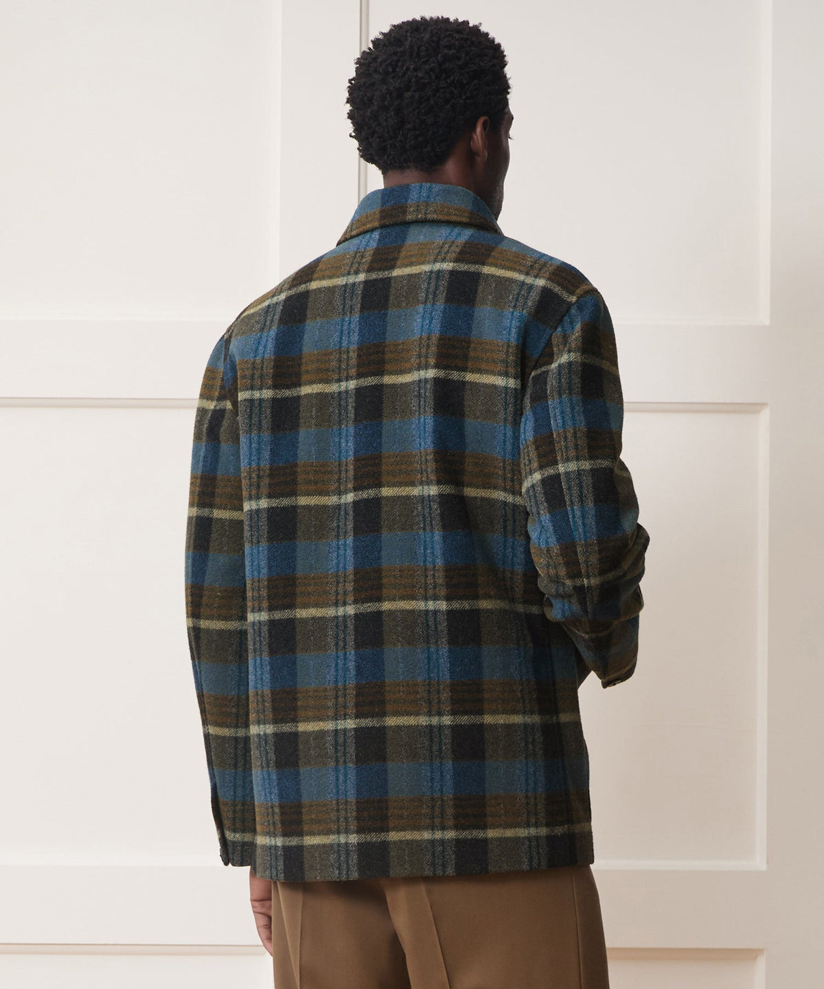 Italian Wool Walking Jacket - Blue