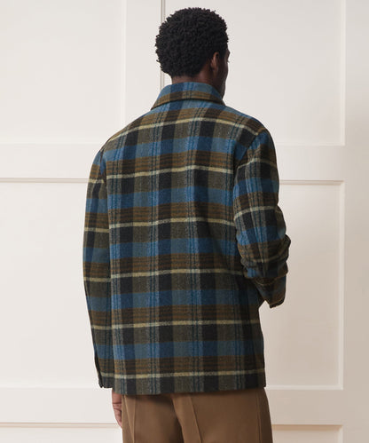 Italian Wool Walking Jacket - Blue