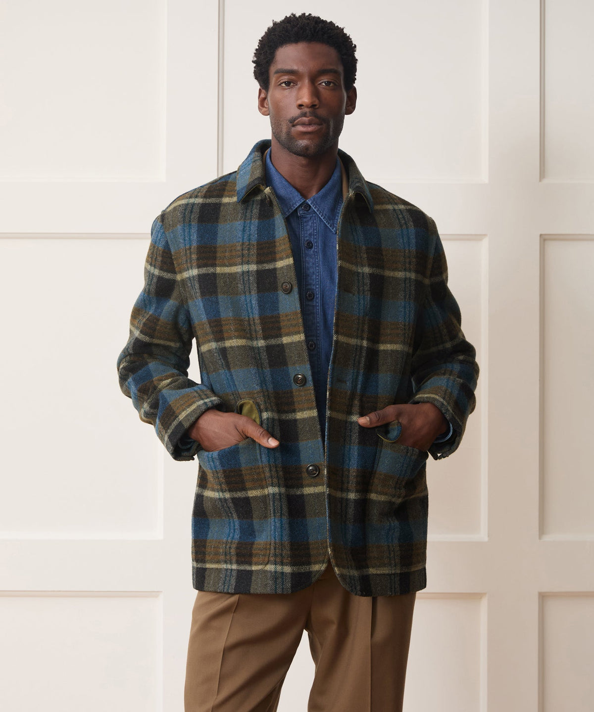 Italian Wool Walking Jacket - Blue