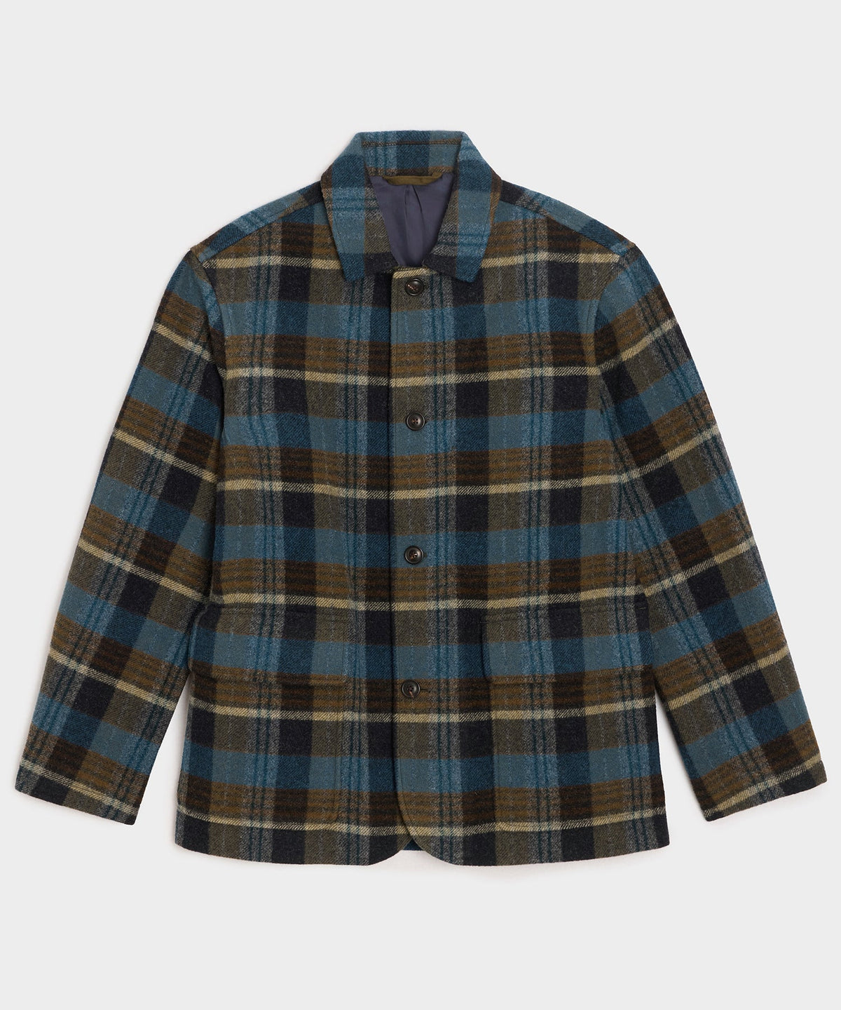 Italian Wool Walking Jacket - Blue