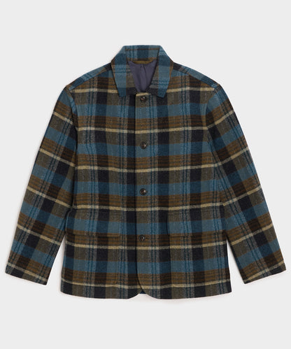 Italian Wool Walking Jacket - Blue