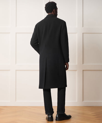 Italian Wool-Cashmere Topcoat - Black