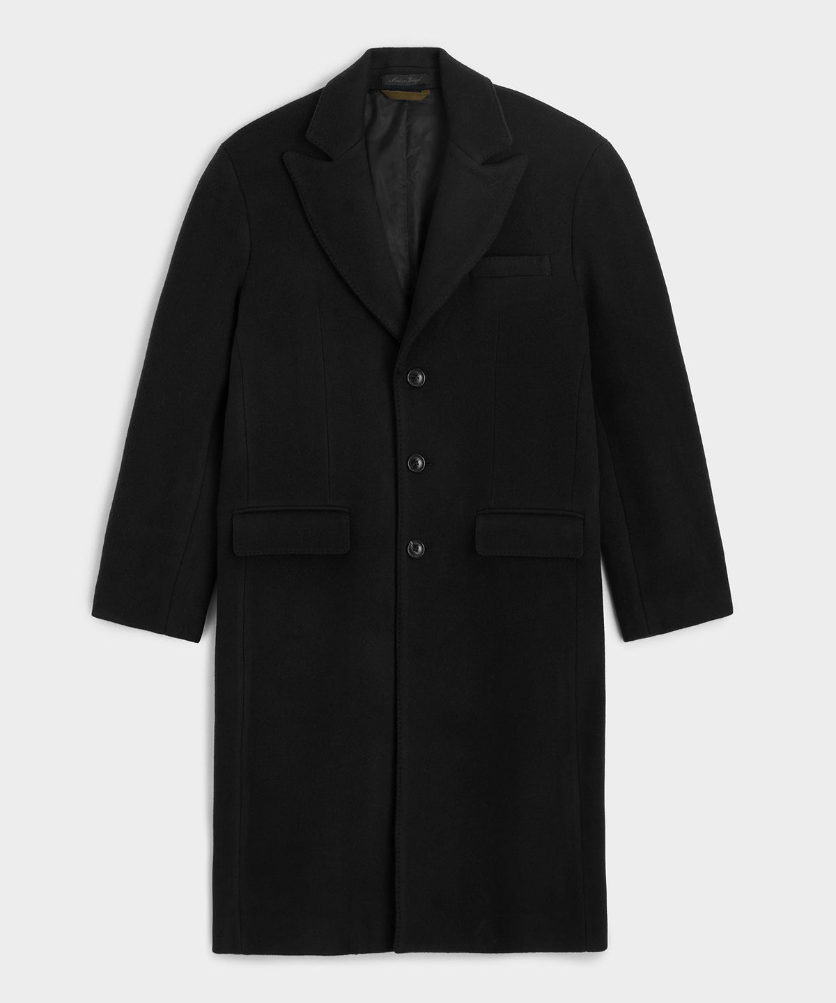 Italian Wool-Cashmere Topcoat - Black