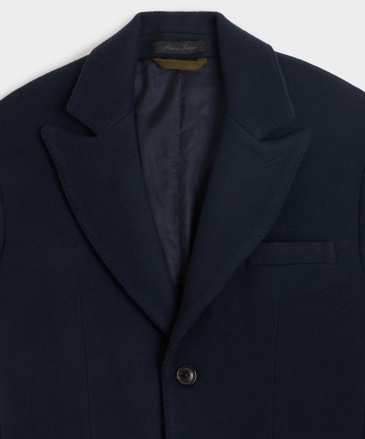 Italian Wool-Cashmere Topcoat - Navy