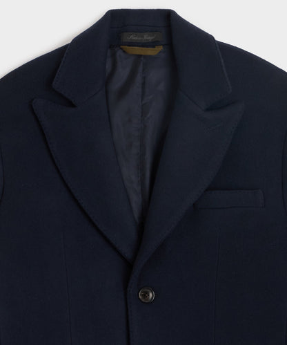 Italian Wool-Cashmere Topcoat - Navy
