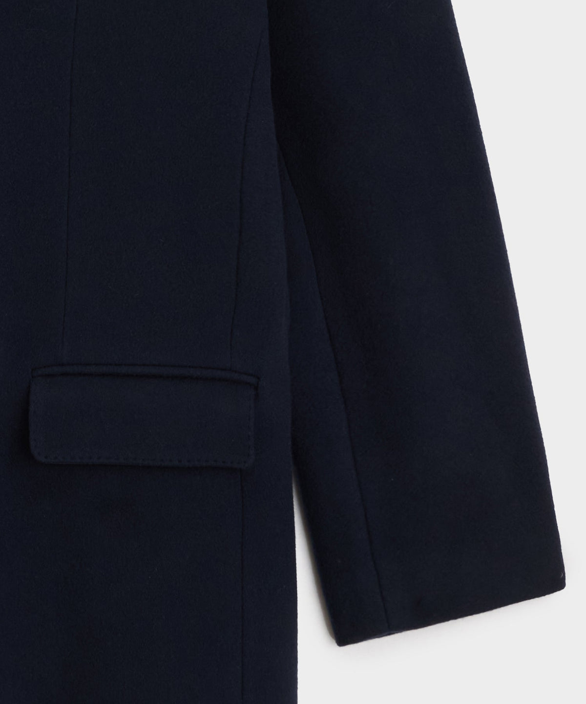 Italian Wool-Cashmere Topcoat - Navy