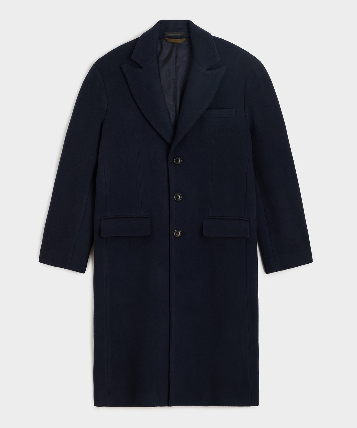 Italian Wool-Cashmere Topcoat - Navy
